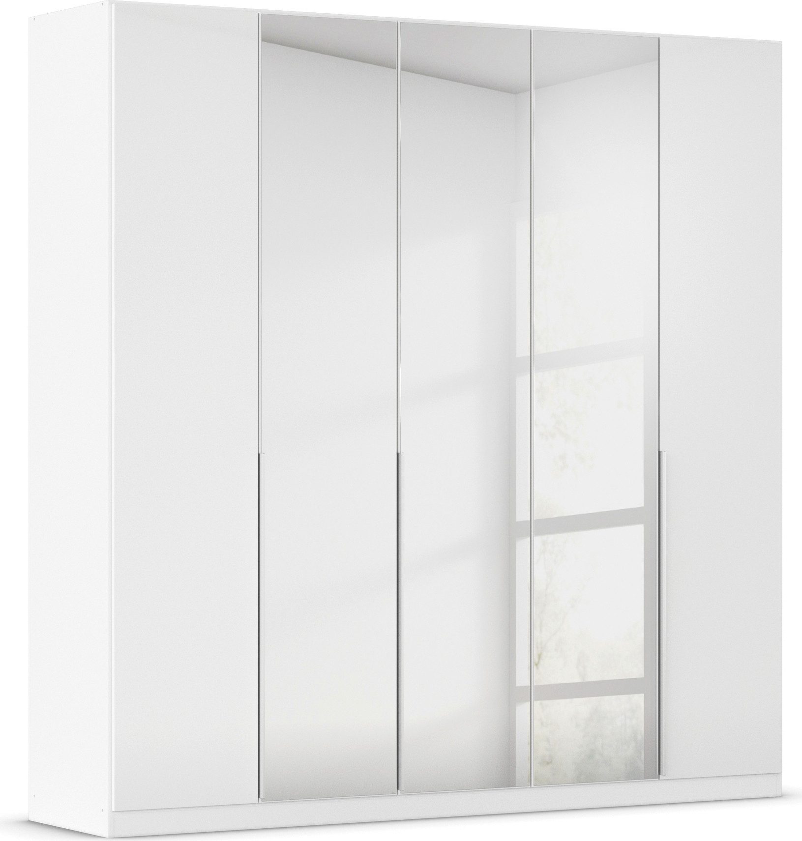 OTTO home Drehtürenschrank Kleiderschrank Schrank Garderobe AGORDO mit Dekor- oder Hochglanzfront (in zwei Griff-Farben, Breiten 91-405 cm) durchdachte Innenausstattung, in 8 Breiten und 2 Höhen MADE IN GERMANY