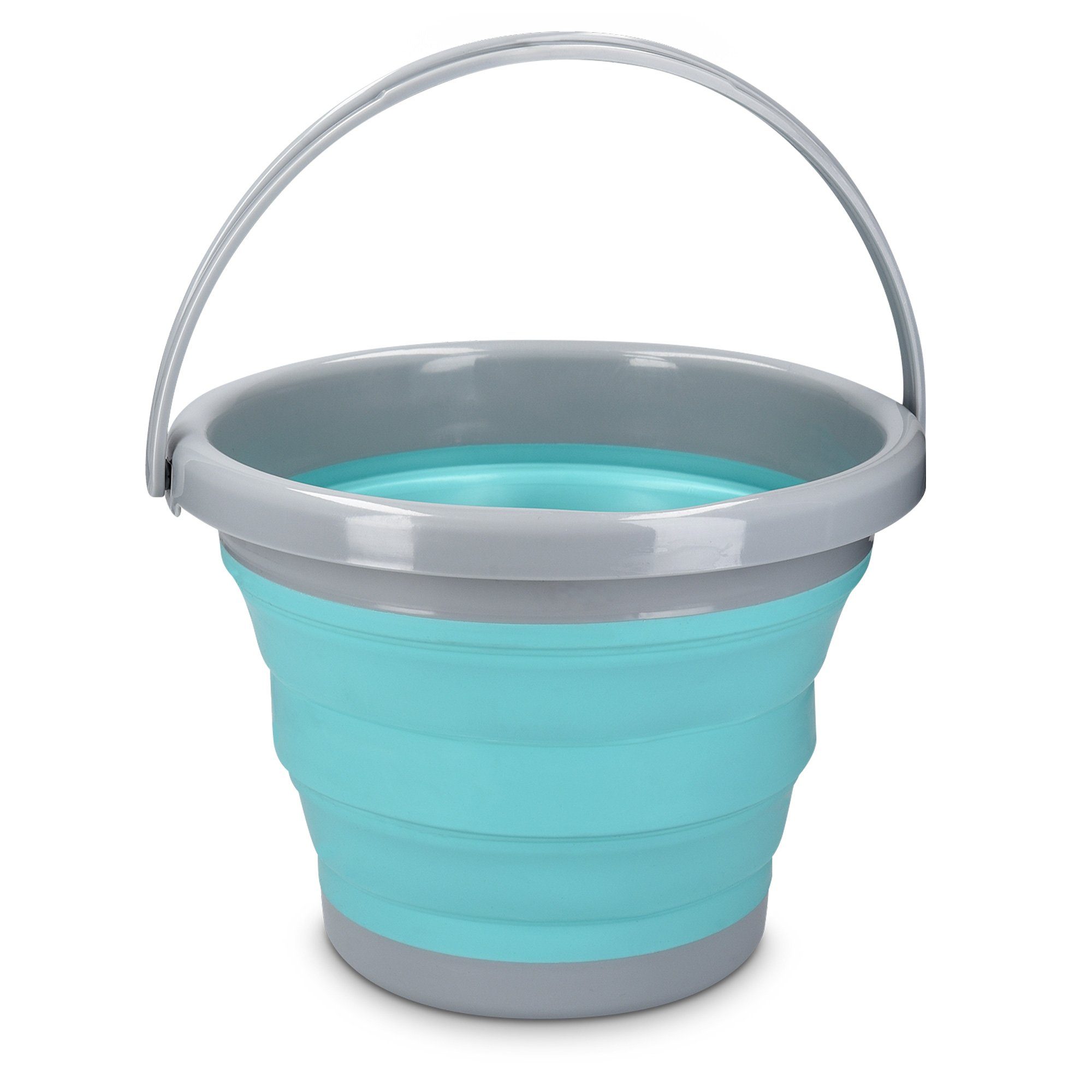 Putzeimer Silikon-Eimer faltbar - 5l für Reinigung, Camping, Angeln, Küche