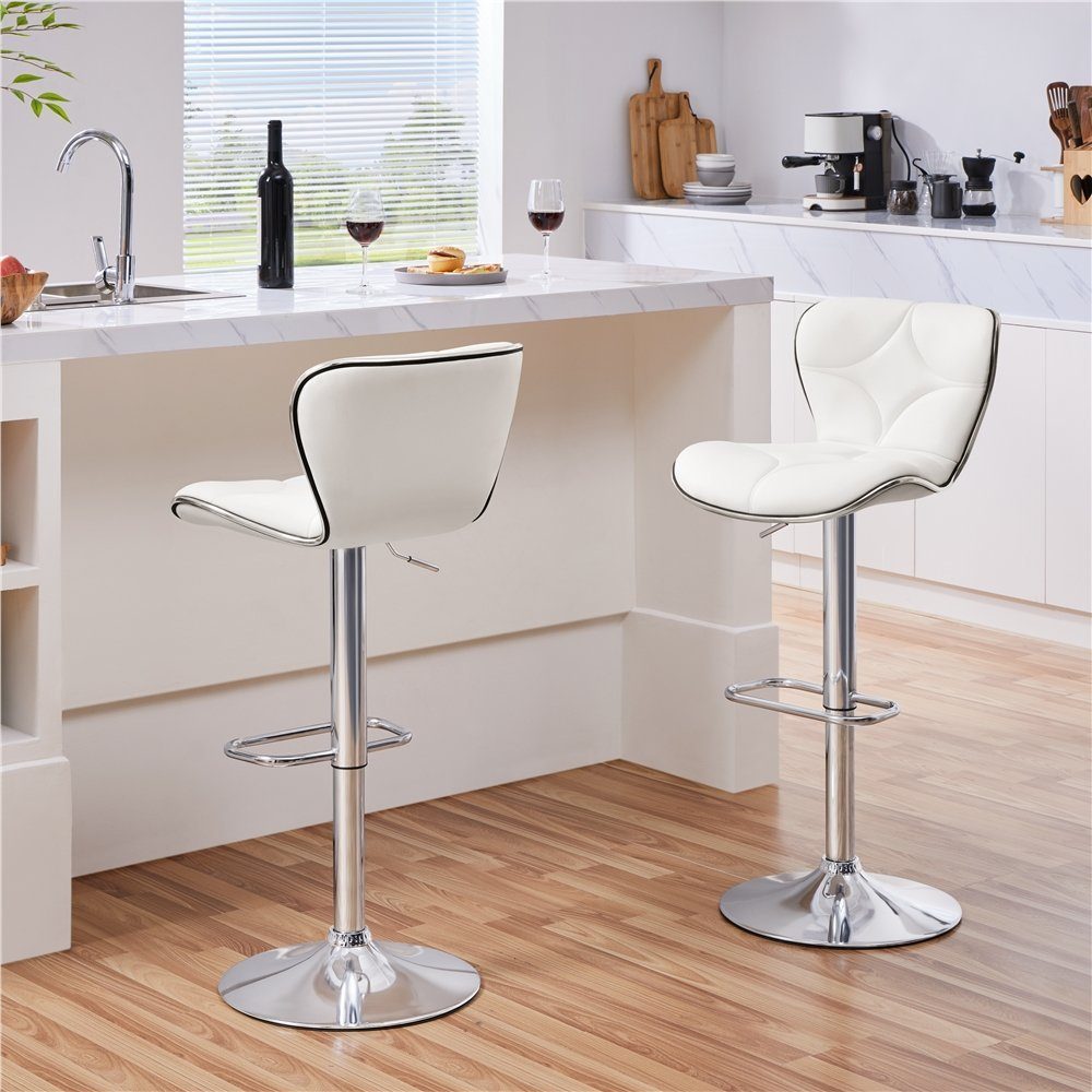 Yaheetech Barhocker (2er), Höhenverstellbare Barstühle Sitzhöhe günstig online kaufen