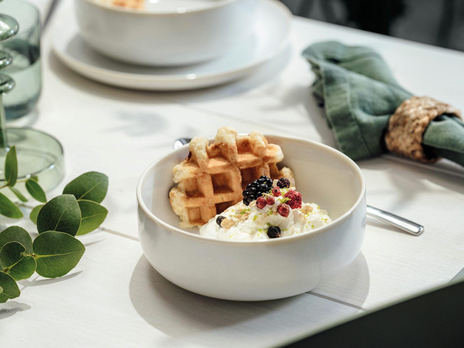 like. by Villeroy & Boch Geschirr-Set Crafted Cotton Müslischale 16cm Set6, Premium Porcelain