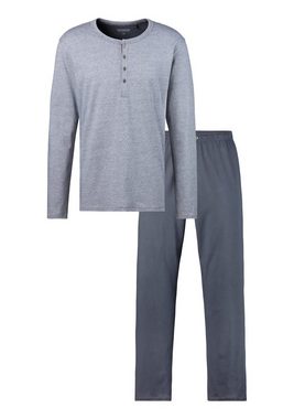Schiesser Pyjama "selected! premium inspiration" (2 tlg) mit Knopfleiste, in lang und großen Größen