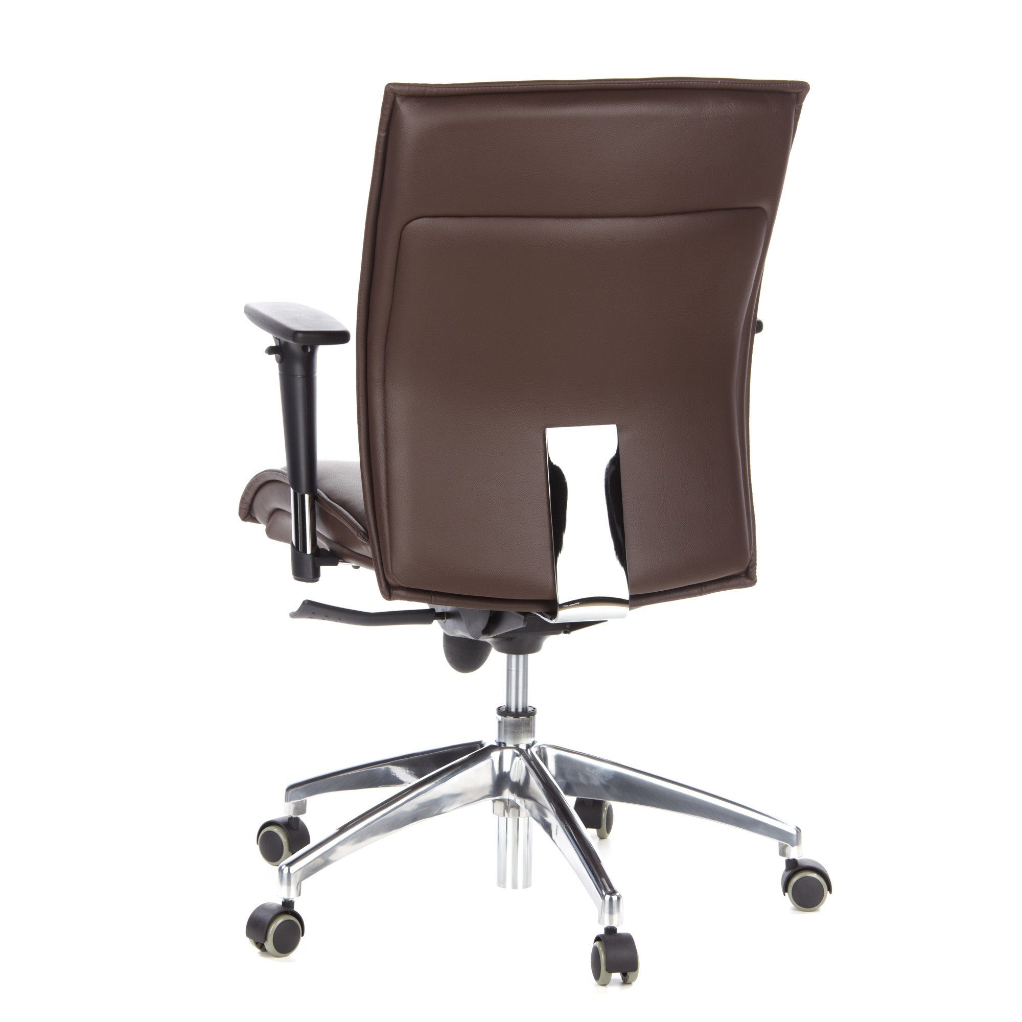 ergonomisch Luxus Bürostuhl 10 St), Chefsessel Dunkelbraun MURANO (1 hjh Leder OFFICE Drehstuhl