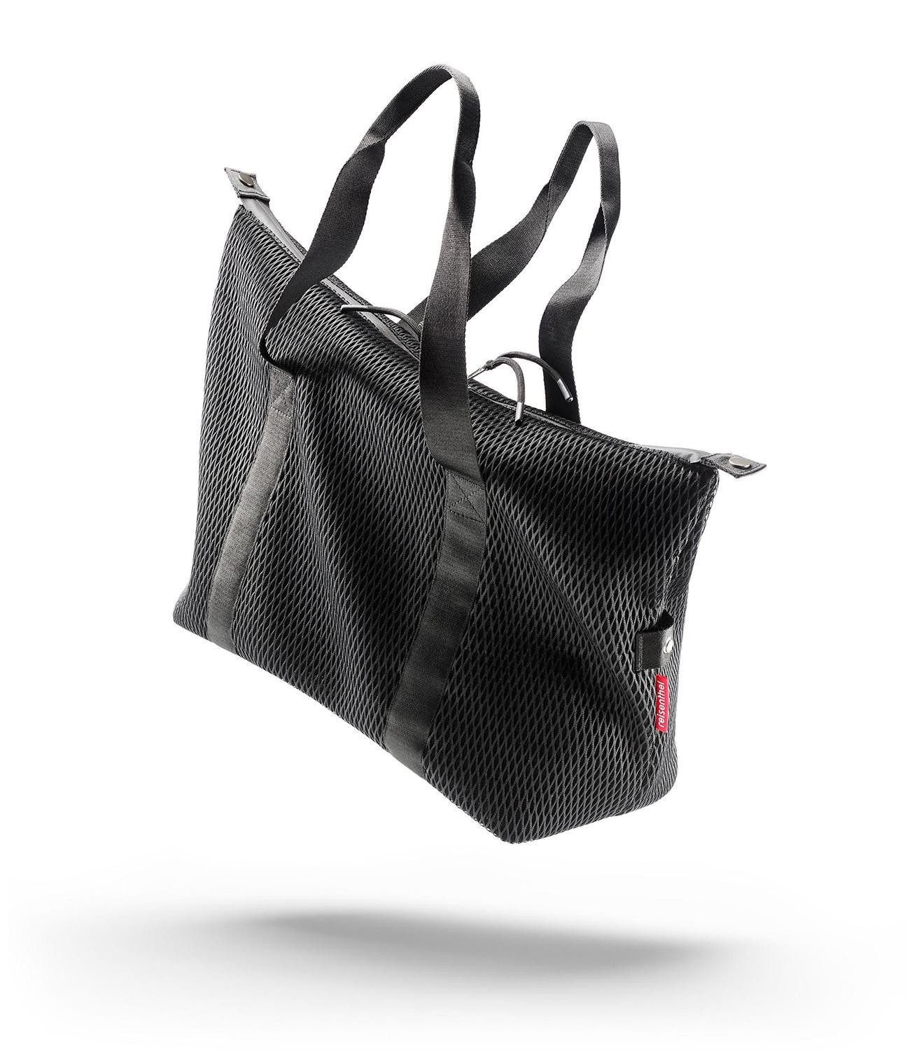 REISENTHEL® Reisetasche EXTRALITE WEEKENDER L, 28 Liter, Schwarz, Mesh, Polyester, Wasserabweisend, B 40 x H 28 x T 20 cm