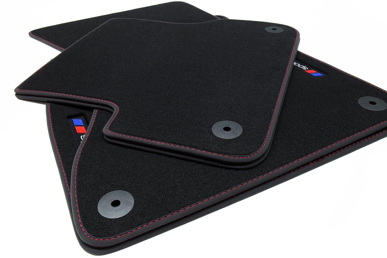 teileplus24 Auto-Fußmatten F668 Velours Fußmatten Set kompatibel mit BMW X3 E83 2003-2010