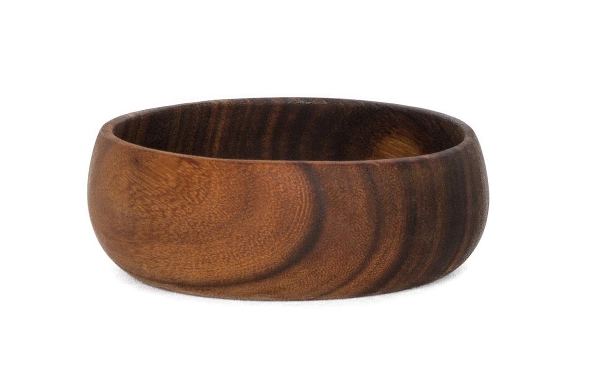 Levandeo® Dekoschale, Holzschale Akazie 15cm rund Holz Schale Obstschale günstig online kaufen