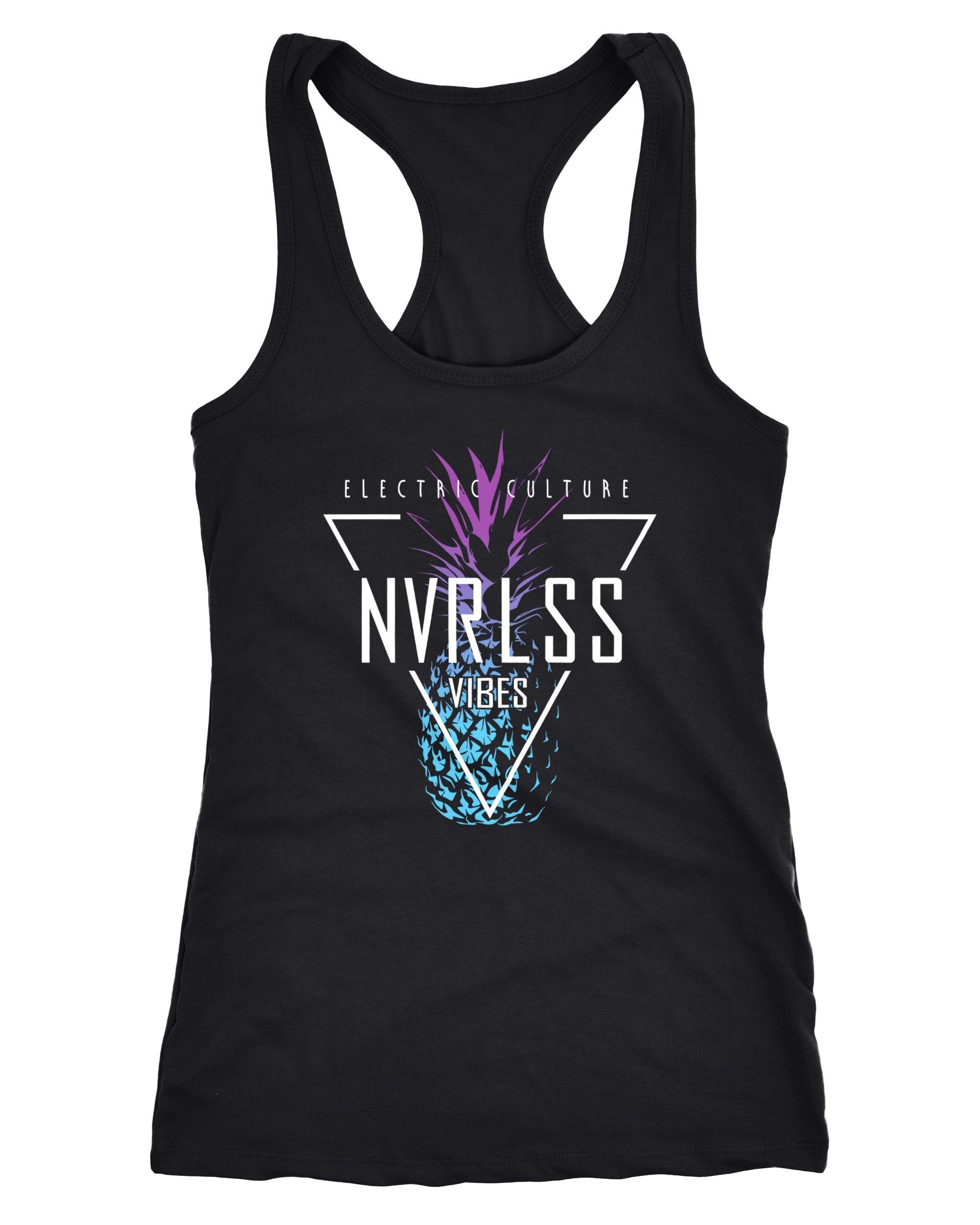 Tanktop Damen Tank-Top Ananas Dreieck Triangle Pineapple Electronic Culture