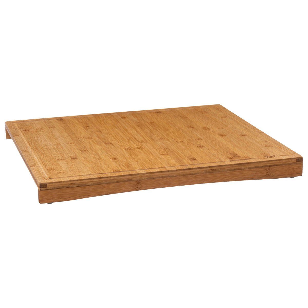 5five Simply Smart Schneidebrett Schneidebrett aus Bambus mit Anschlagkante, 52 x 58 cm, Bambus, (Küchenbrett)
