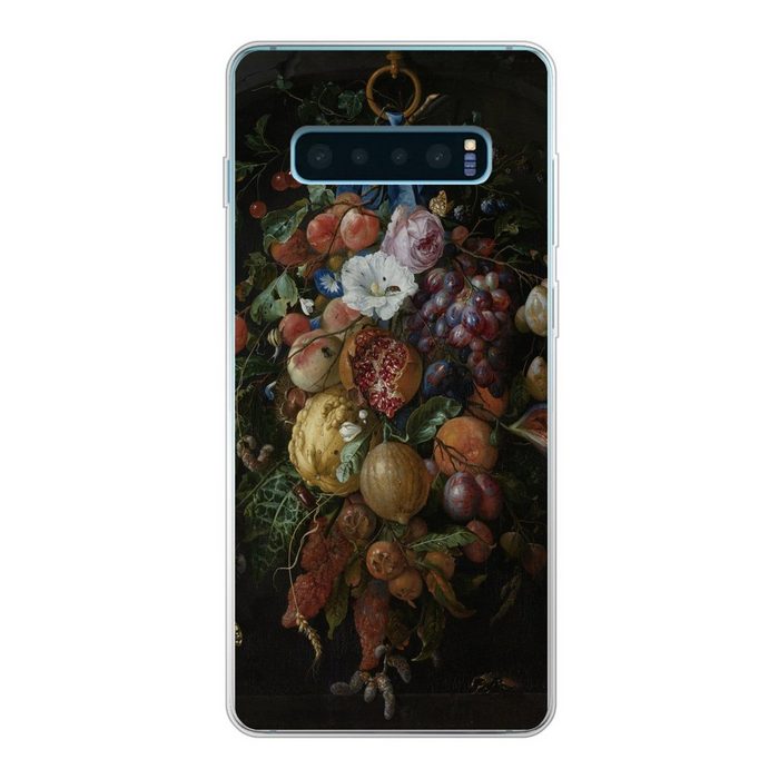 MuchoWow Handyhülle Früchte und Blumen - Gemälde von Jan Davidsz. de Heem Phone Case Handyhülle Samsung Galaxy S10 Lite Silikon Schutzhülle