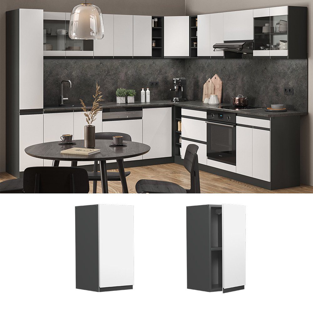 Vicco Hängeschrank R-Line, Weiß/Anthrazit, 30 cm günstig online kaufen