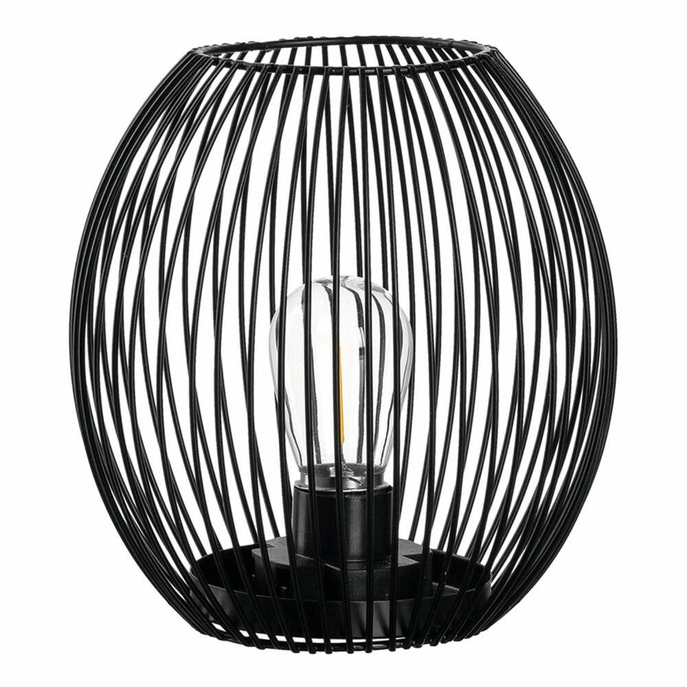 LEONARDO Kerzenlaterne Casolare mit LED schwarz 18 cm