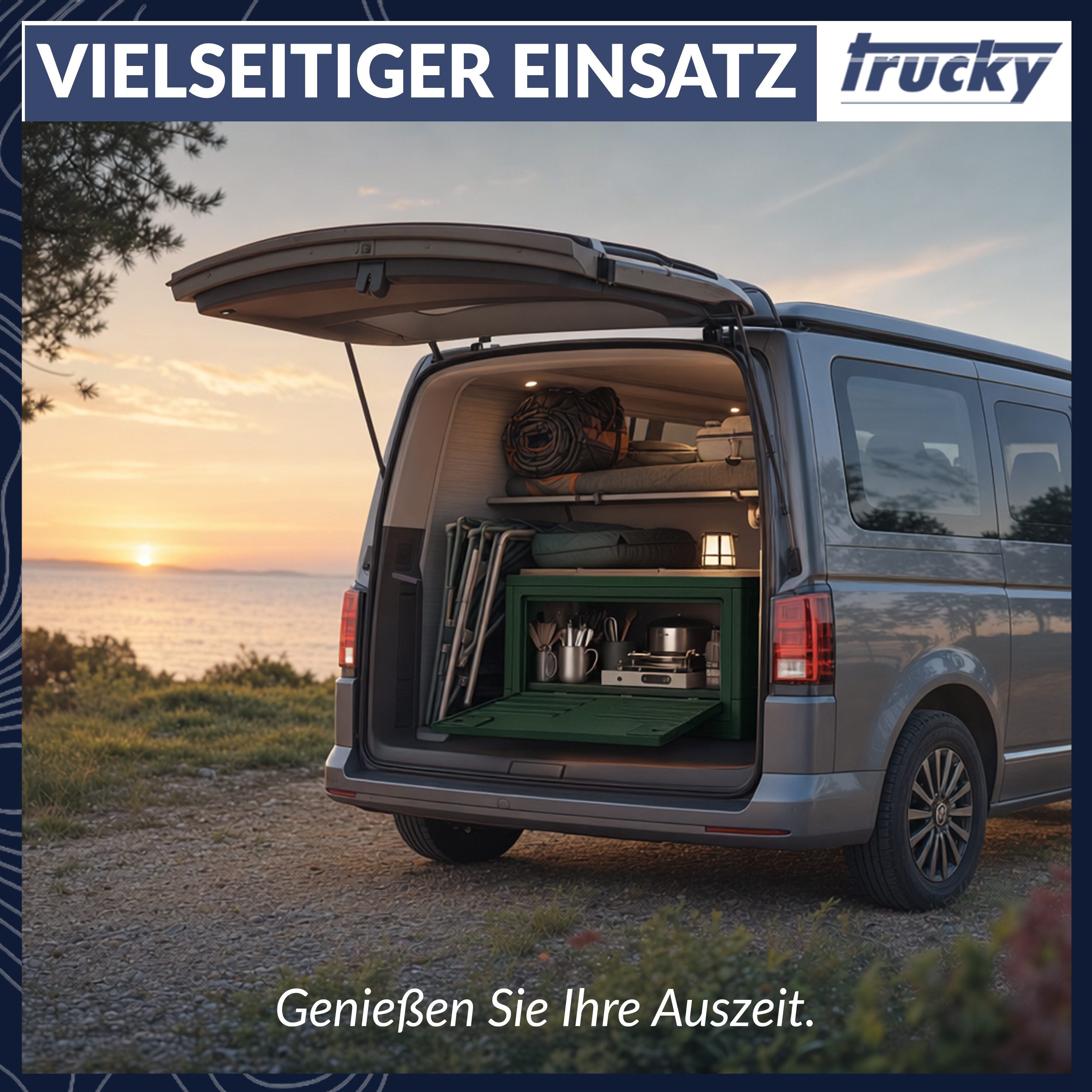 Trucky Faltbox Storage Box Camping Klappbox Klappkiste faltbar Grün Auswahl