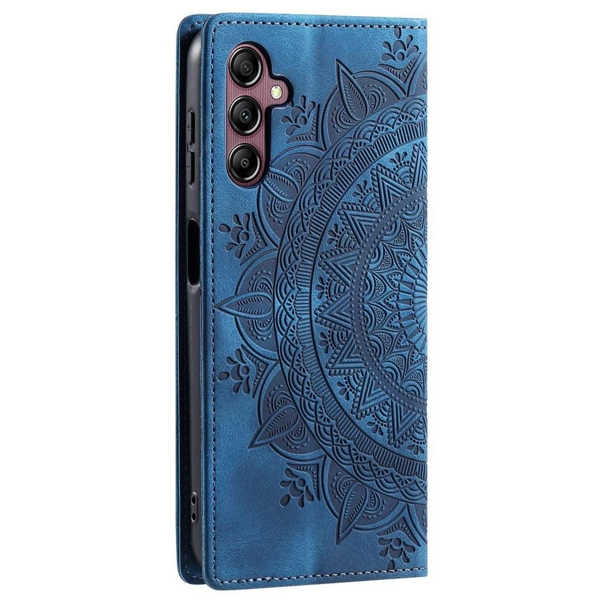 CoverKingz Handyhülle Hülle für Samsung Galaxy A16 5G Handyhülle Flip Case Cover Tasche 16,9 cm (6.7 Zoll), Klapphülle Schutzhülle mit Kartenfach Schutztasche Motiv Mandala