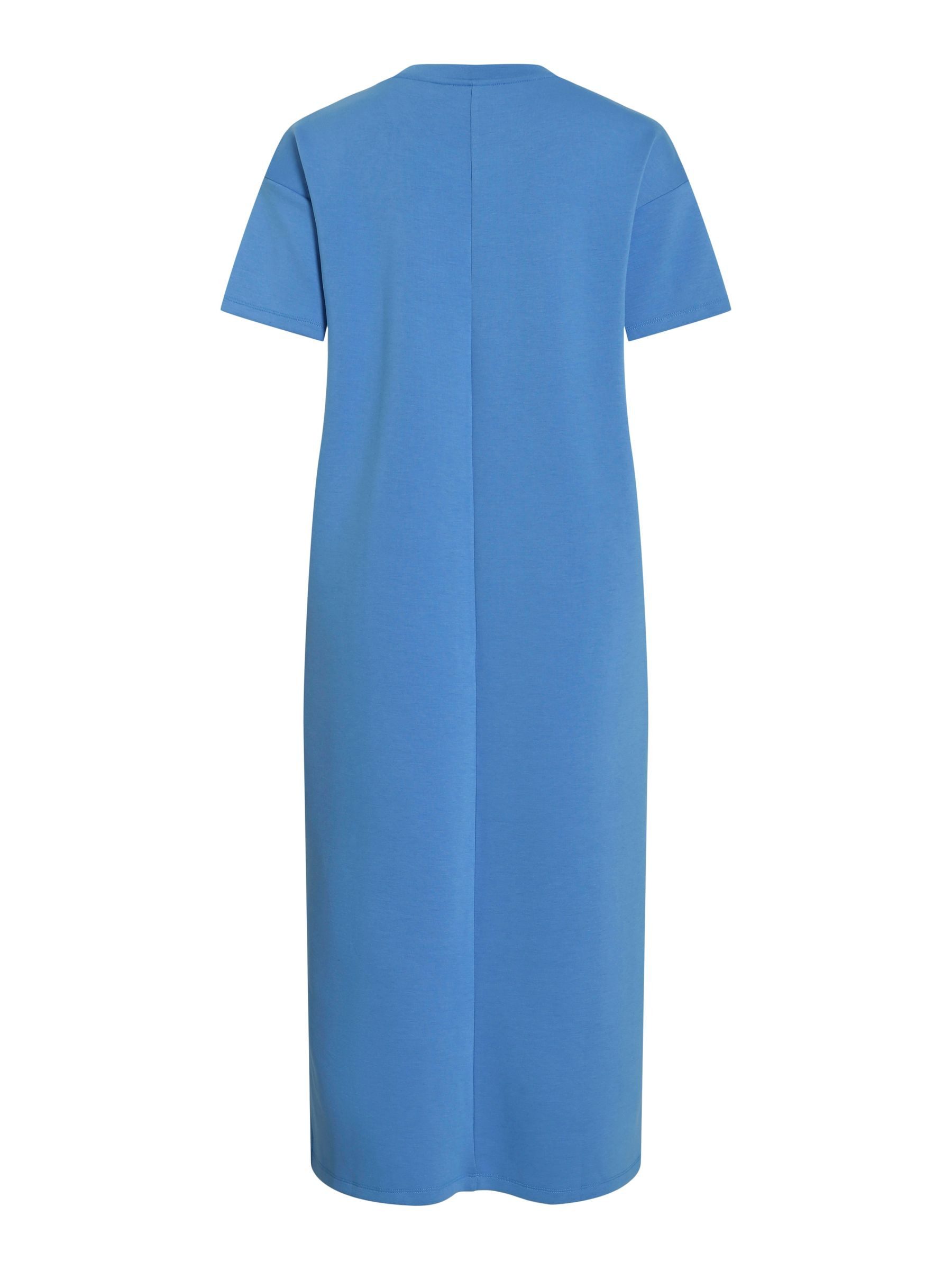 Vila Shirtkleid Minimalistisches Design mit Rundhals günstig online kaufen