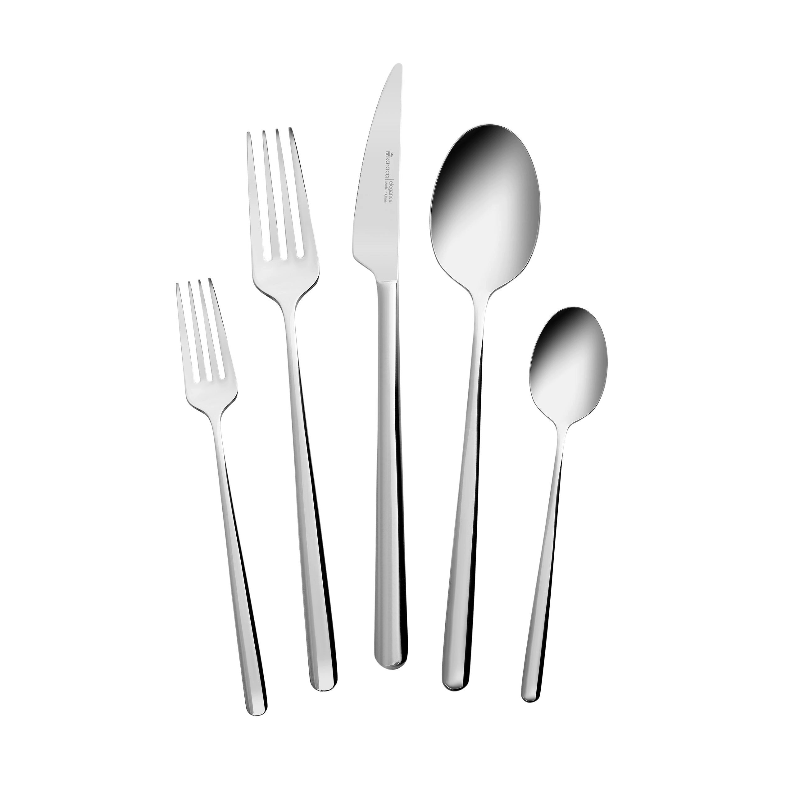 Karaca Besteck-Set Karaca Boreas 40-teiliges Besteckset, Silber