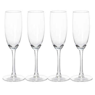 Neuetischkultur Sektglas Sektglas 4er Set 180 ml, Glas