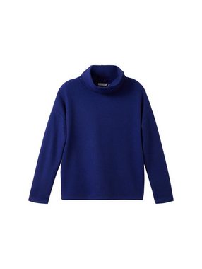 TOM TAILOR Sweatshirt Bequemes Sweatshirt mit Rollkragen