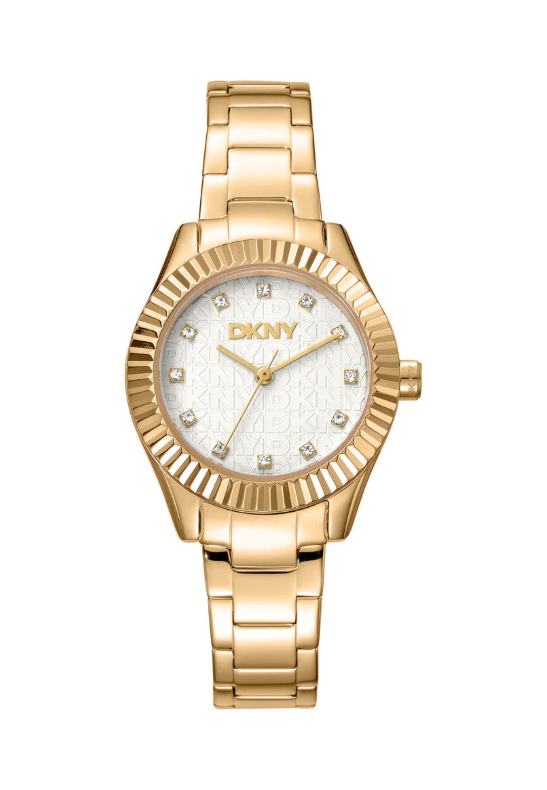 DKNY Quarzuhr Chambers Glitz - Gold, (Set)
