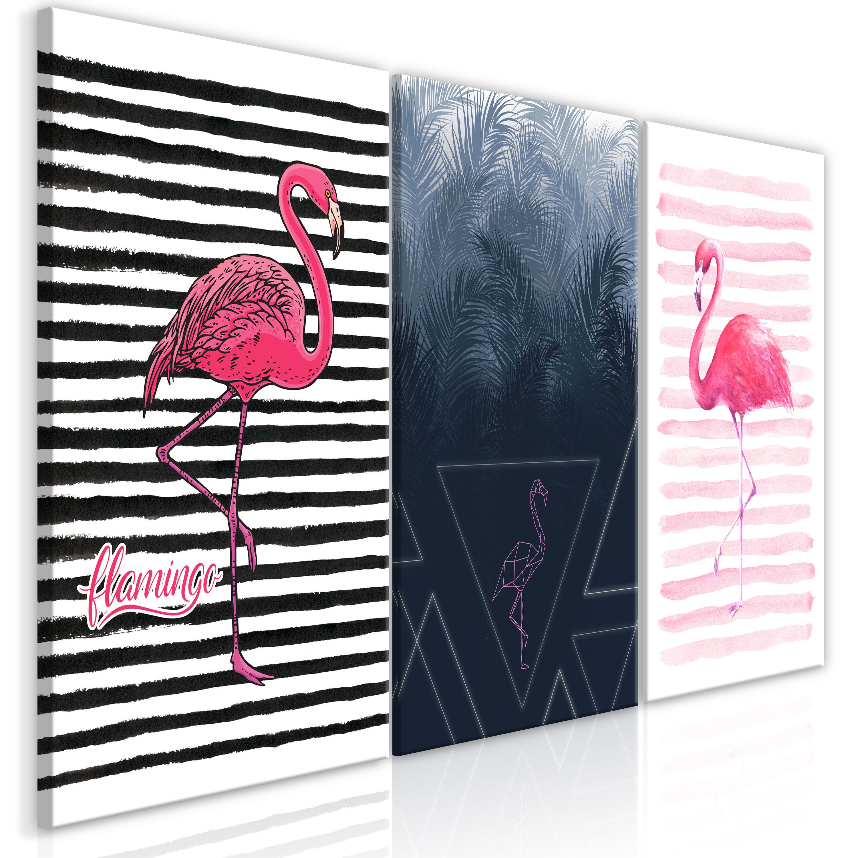 Artgeist Wandbild Flamingos (Collection)