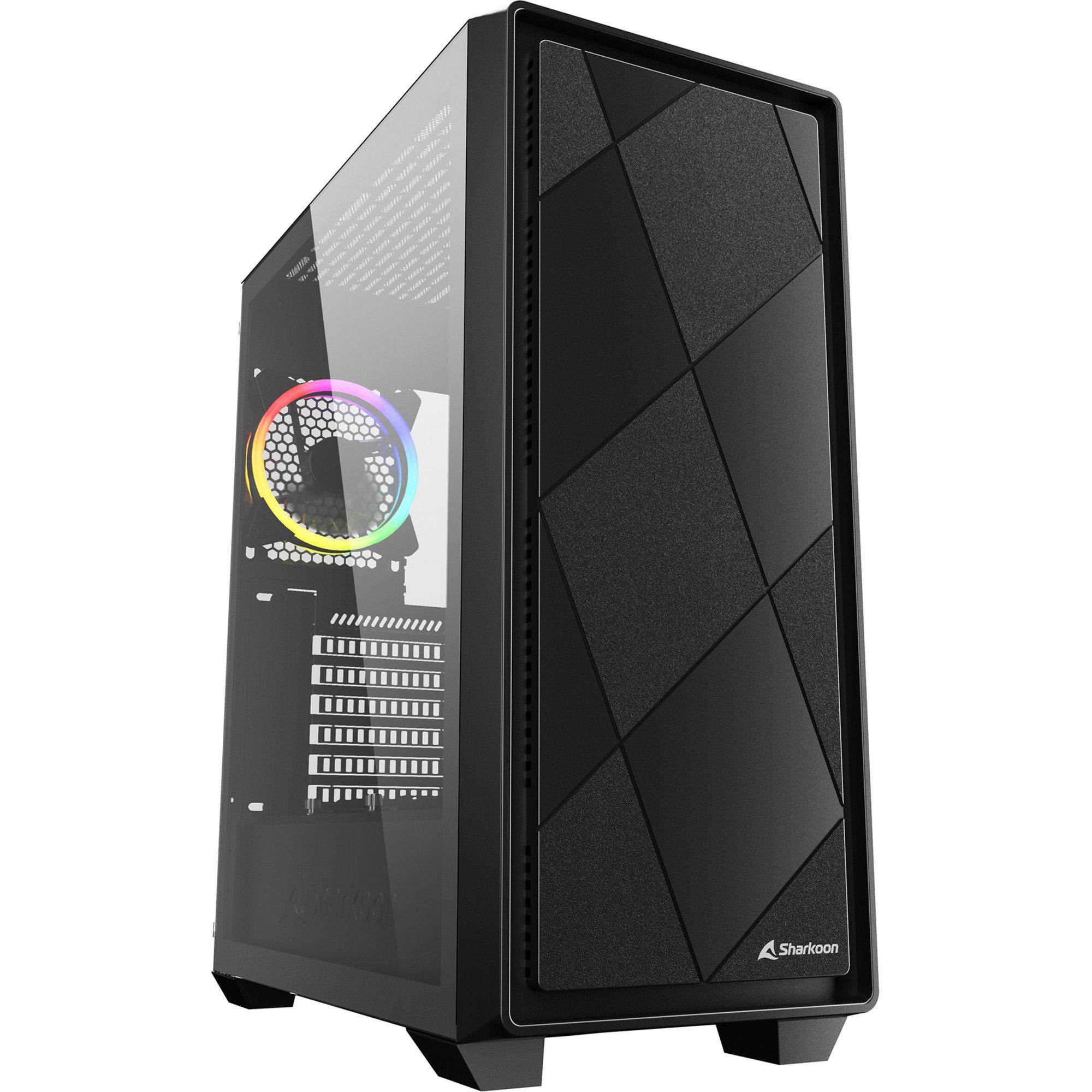 PC-Gehäuse Sharkoon VS8 RGB, Tower-Gehäuse, (Tempered