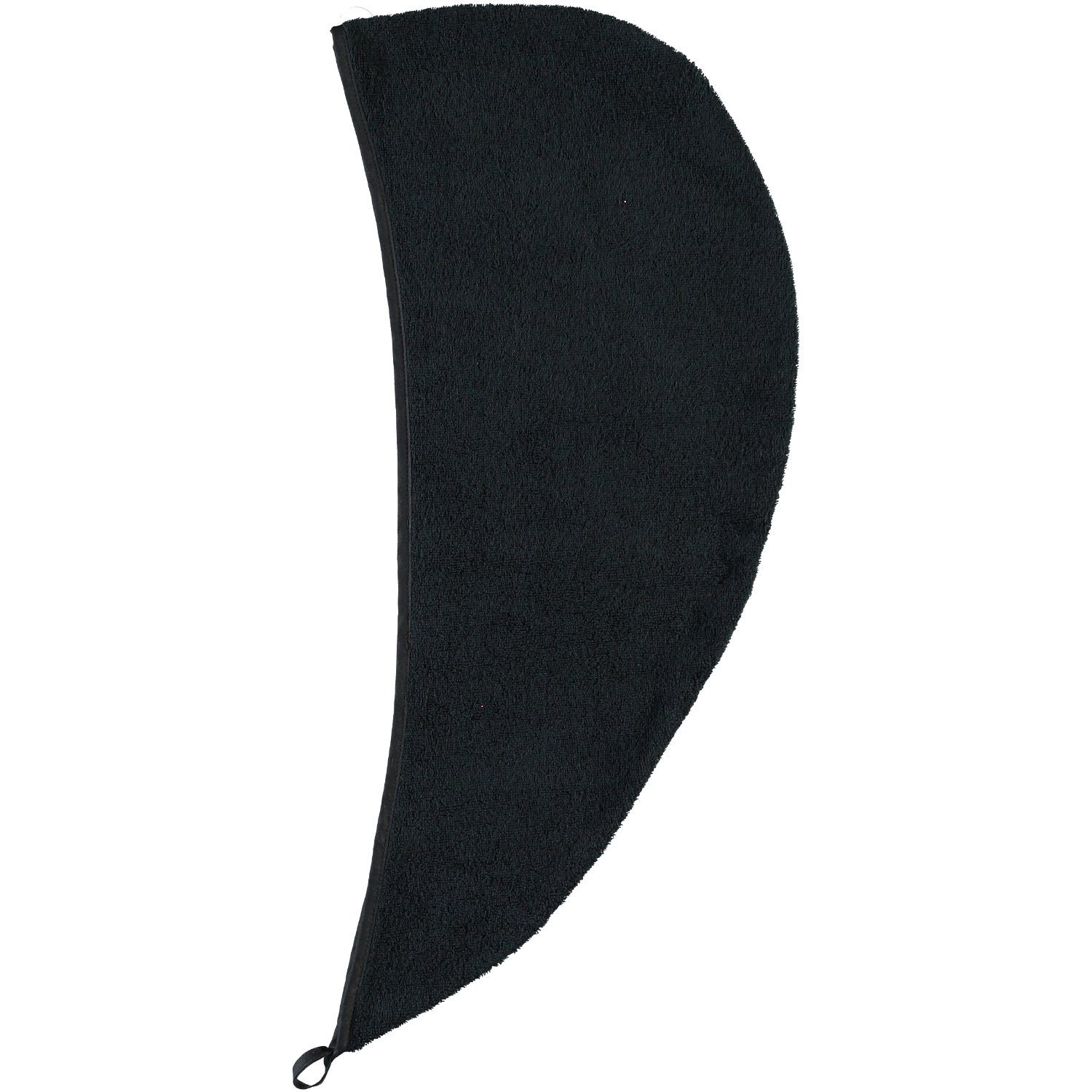 Möve Turban-Handtuch Frottier Basic schwarz Frottier