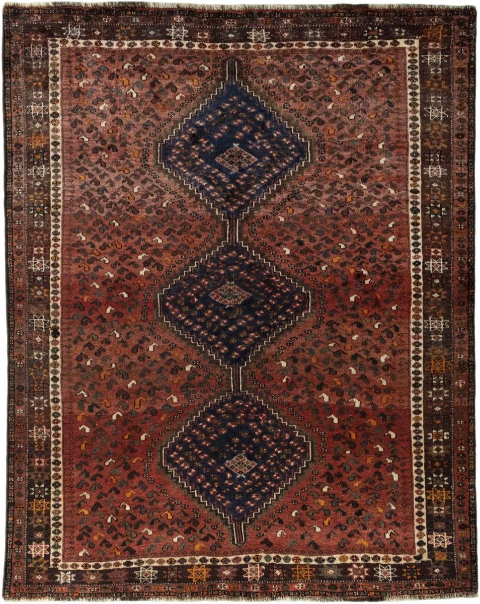 Orientteppich Shiraz 186x230 Handgeknüpfter Orientteppich / Perserteppich, Nain Trading, rechteckig, Höhe: 10 mm
