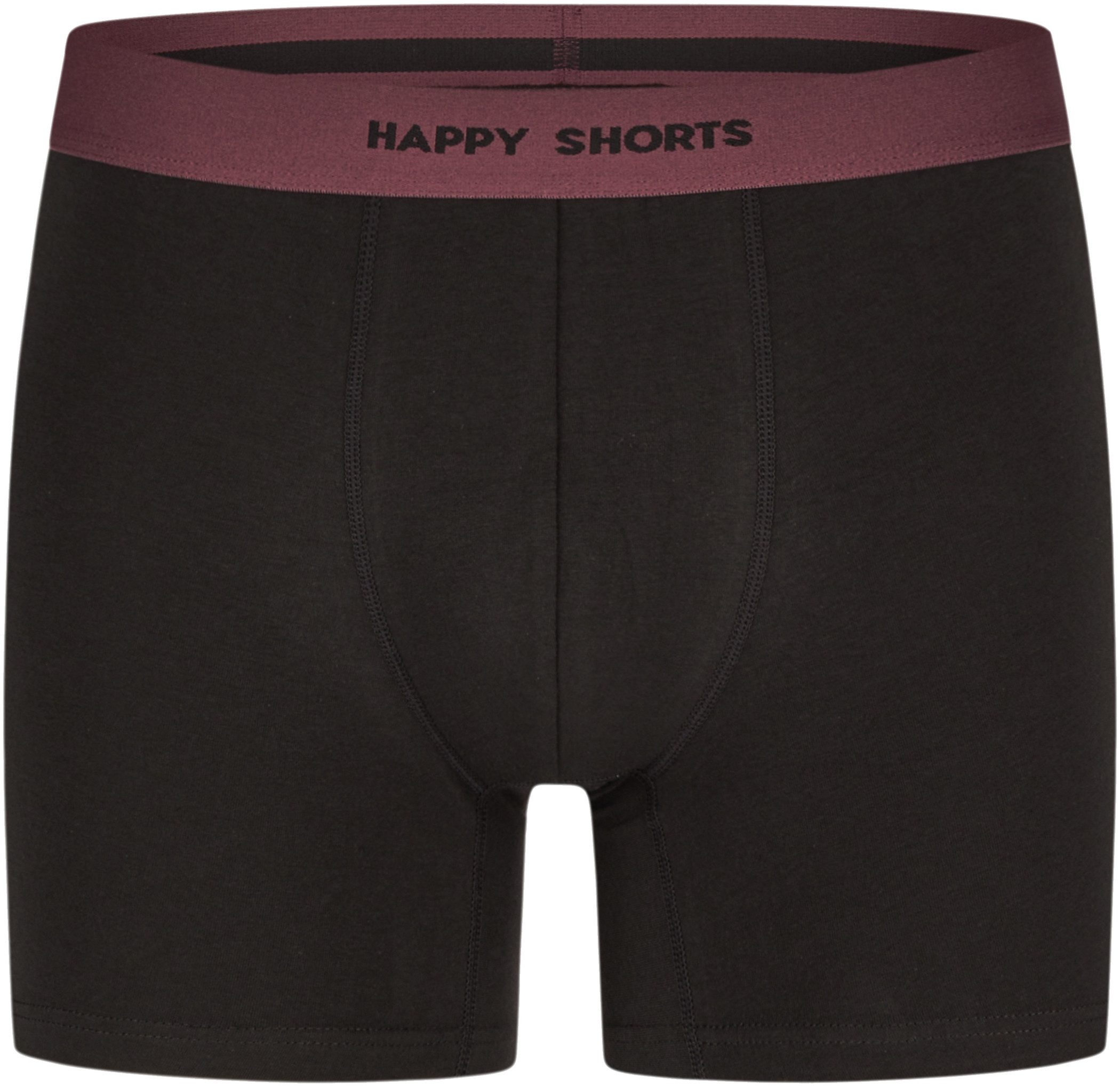 HAPPY SHORTS Trunk 3er Pack Happy Shorts Boxershorts Pants Boxer Hawaii rot schwarz (1-St)