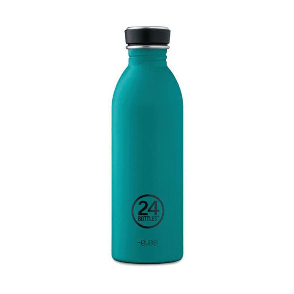 24 Bottles Trinkflasche Trinkflasche 0,5 l Urban Bottle Stone Atlantic Bay, Trinkflasche, Ø6,5cm, 18-8 Edelstahl