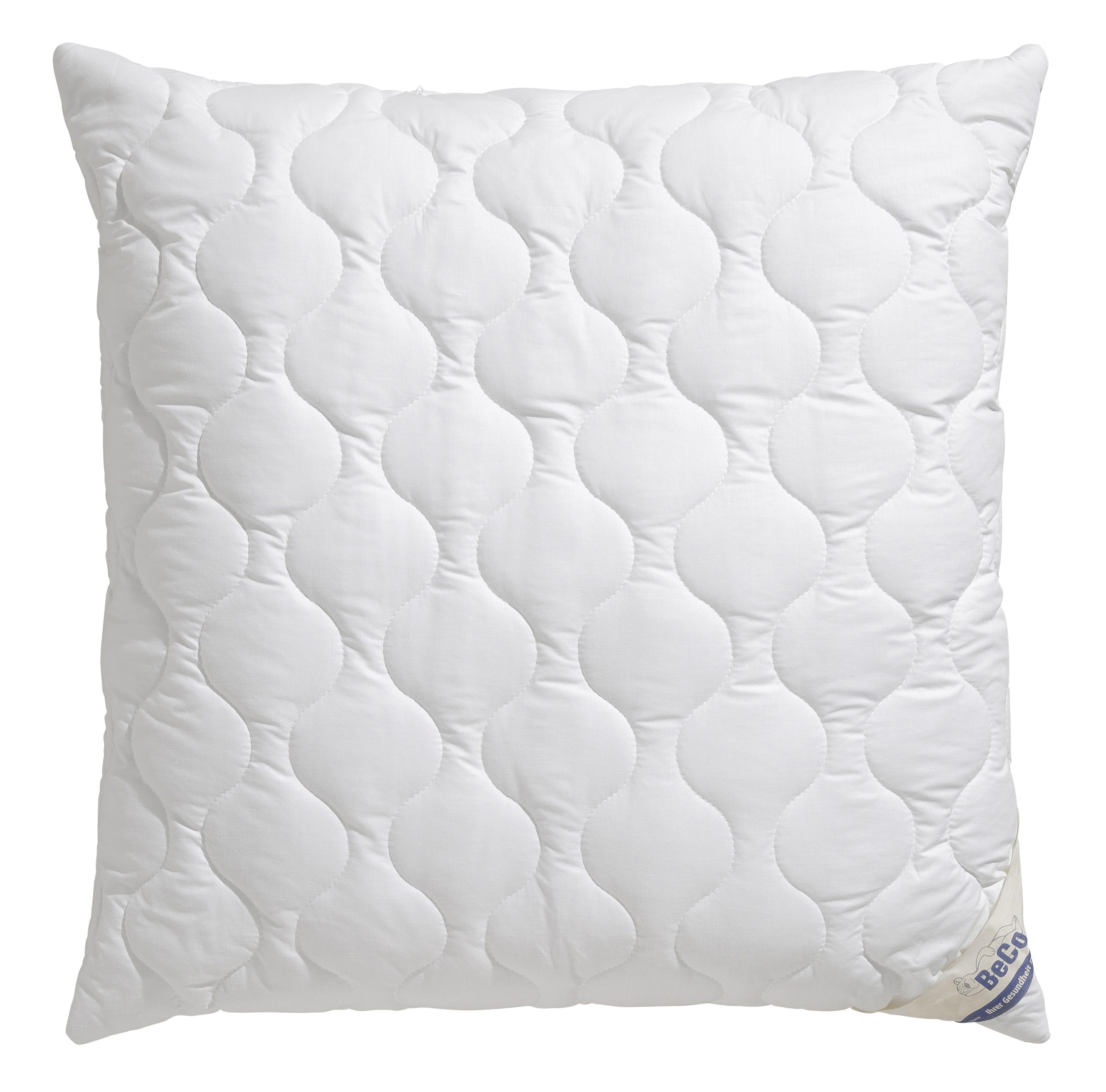 Beco Kunstfaserkopfkissen Aerelle Blue Eco "GOLD", Kopfkissen-Bezug aus reiner Bio-Baumwolle, Füllung: recycelte Faserbällchen, Bezug: KbA-Bio-Baumwoll-Perkal, Kissen mit bauschiger, klimatisierender Füllung - optimales Microklima. Reduzierter Preis € 33,39. Unverbindliche Preisempfehlung € 69,90