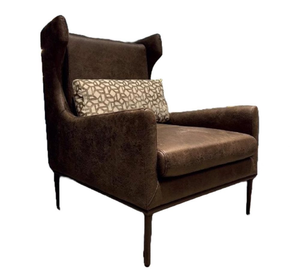 Xlmoebel Sessel Moderner Sessel in Braun mit luxuriösem Design und bequemem Sitz (Sessel), Hergestellt in Europa