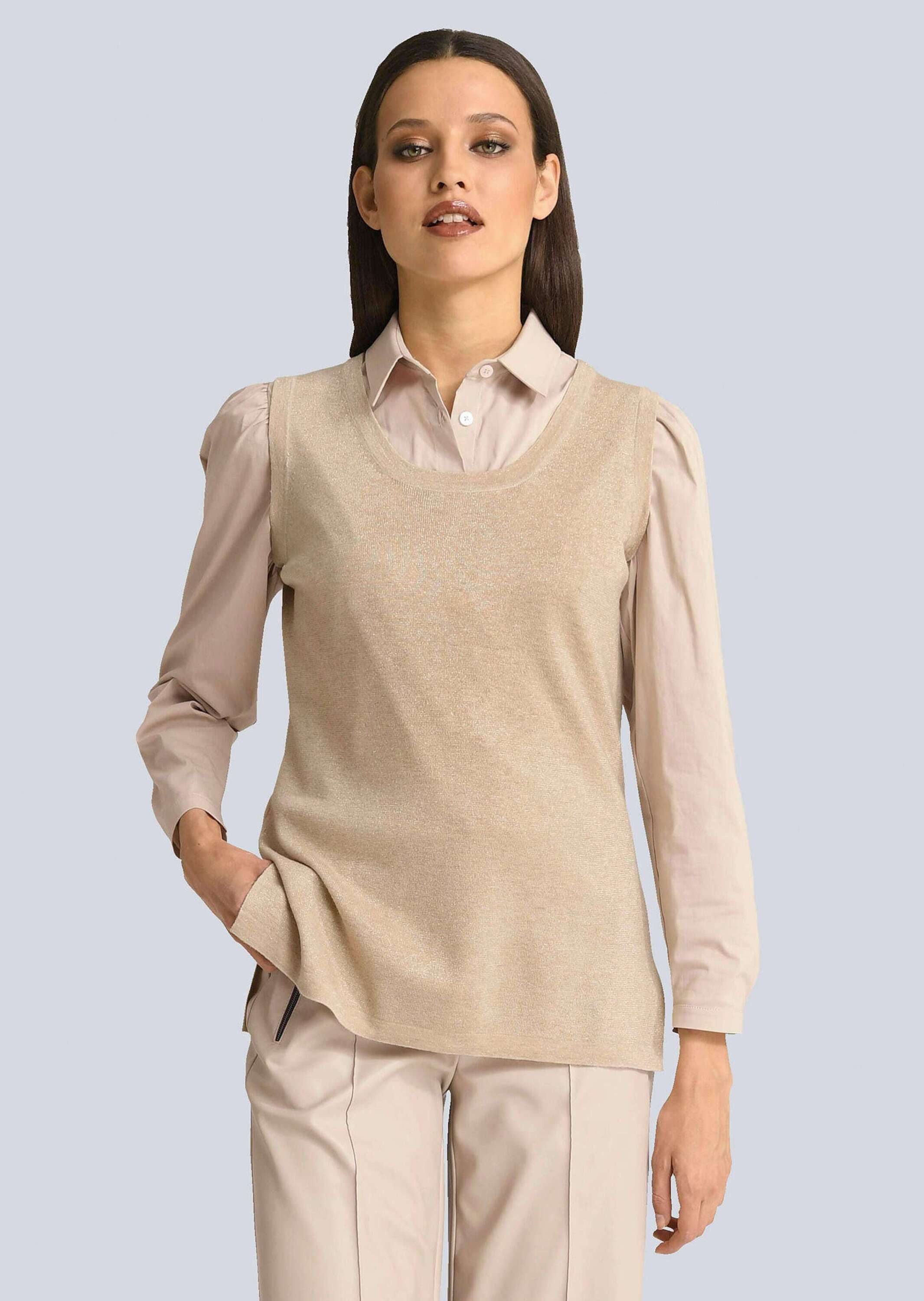 Alba Moda Pullunder Pullunder mit Seitennahtschlitz