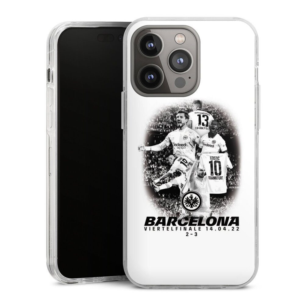 DeinDesign Handyhülle Eintracht Frankfurt Barcelona Offizielles  Lizenzprodukt, Apple iPhone 14 Pro Max Hülle Bumper Case Handy Schutzhülle