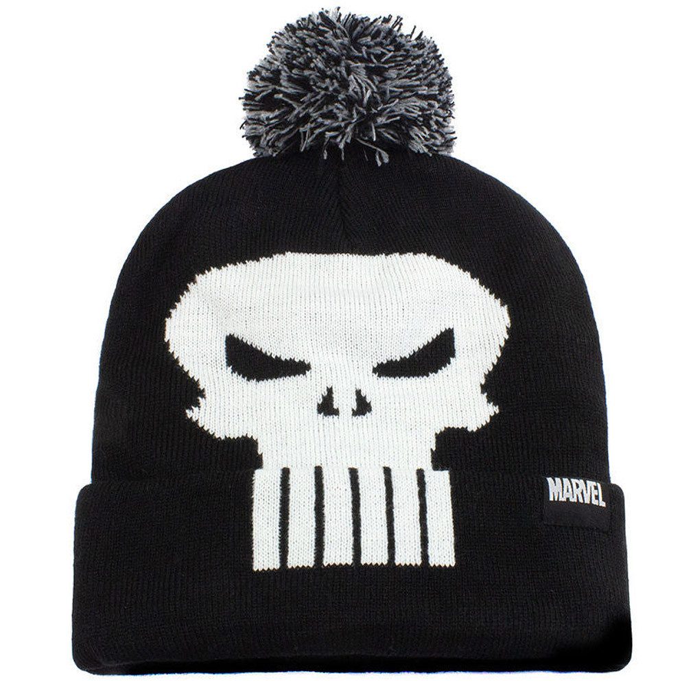 Punisher Beanie Skull Beanie Marvel Comics Schädel Strickmütze Wintermütze