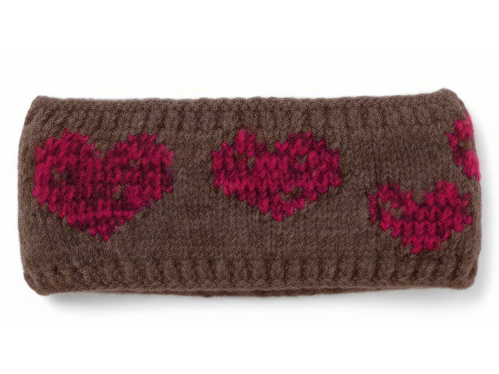 styleBREAKER Stirnband Strick Stirnband mit Herz Muster (1-St)