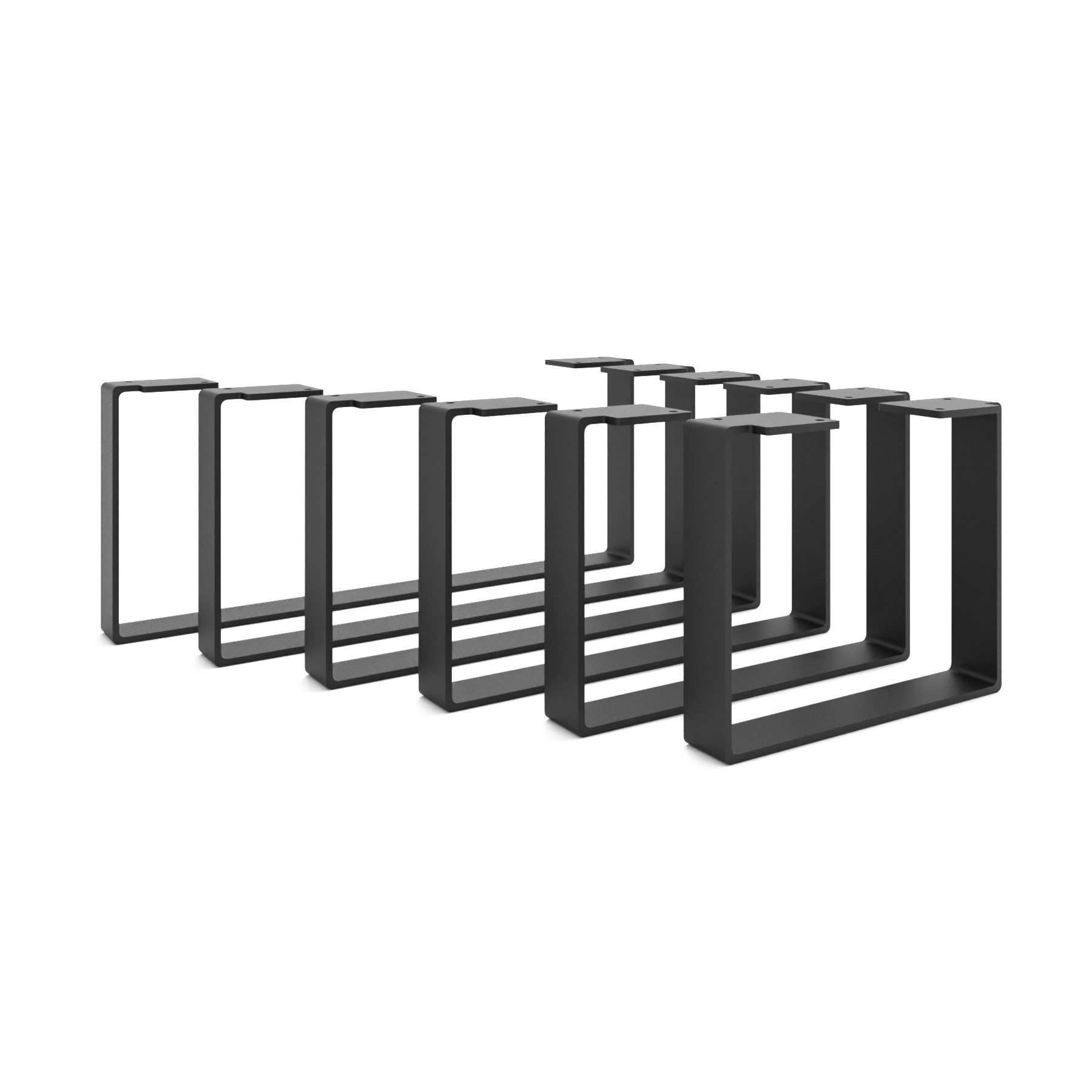 HEVVA Möbelfuß Möbelfüße LUXEMBURG - 7 Größen 20-50 cm - Kommodenbeine, Schrankfüße, (Set-Option: Sie können entweder 1 Stück oder ein Set von 2 Stück kaufen)