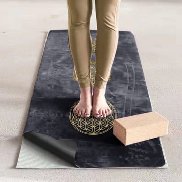 GOLDEN Yogamatte Faltbare rutschfeste dünne leichte ökologische Yogamatte mit Tasche