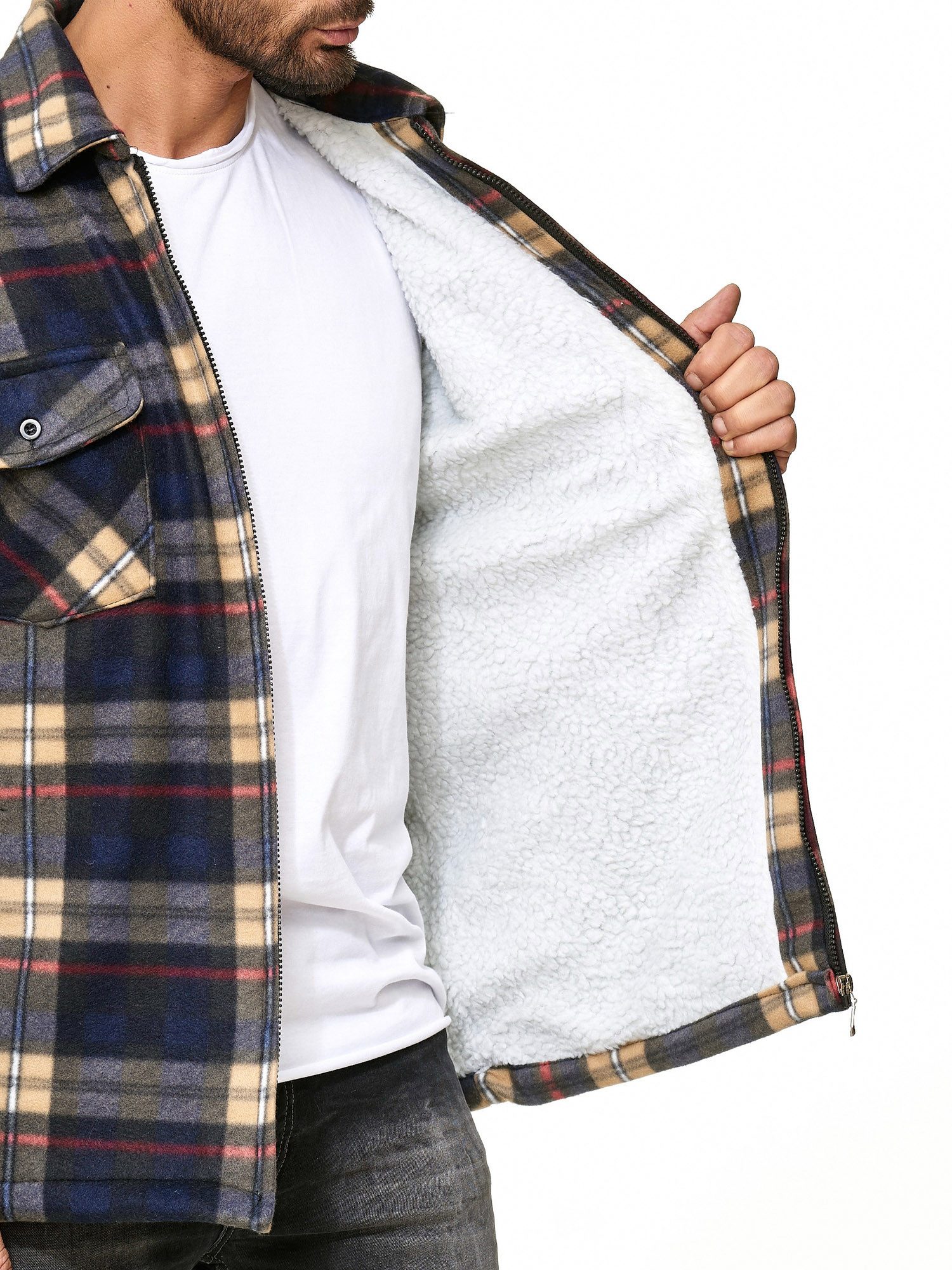 Egomaxx Blouson Thermohemd Holzfäller Gefütterte Kariert günstig online kaufen