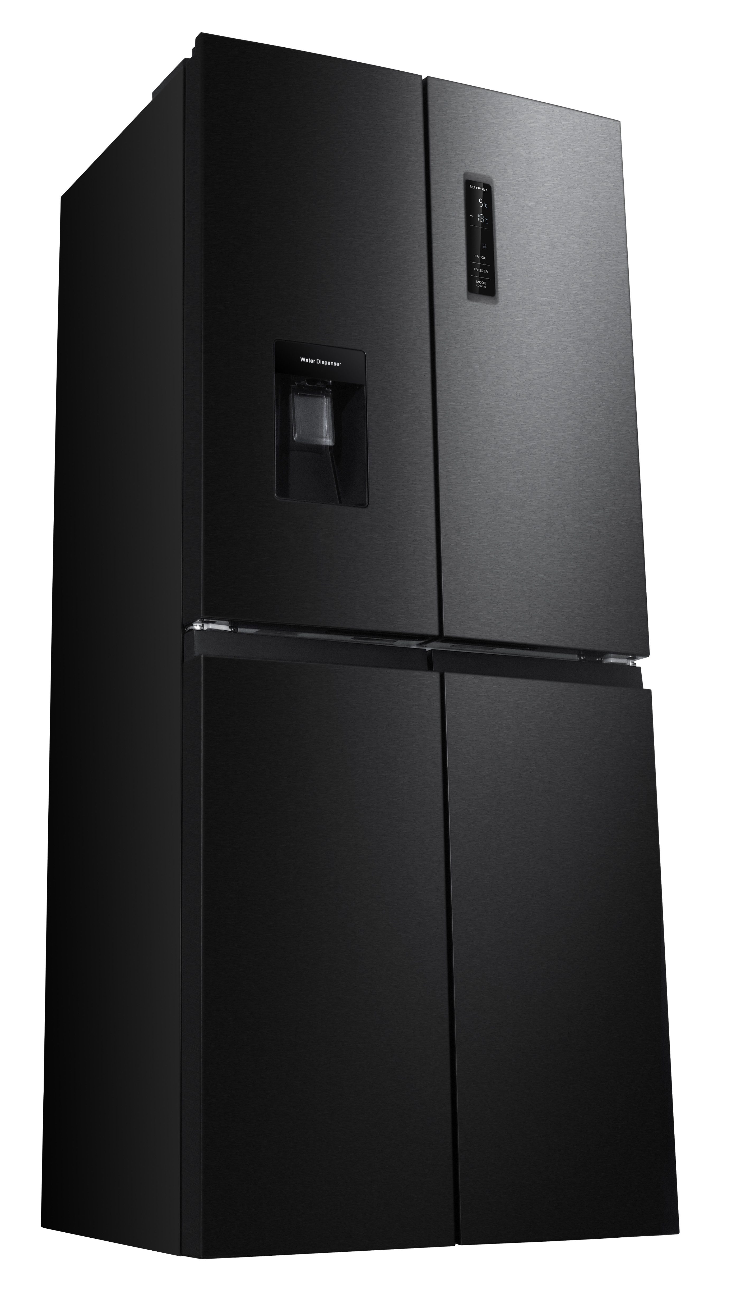 Hanseatic Multi Door HCDC18080CWDBI, 180 cm hoch, 79 cm breit, NoFrost, Wasserspender, Display