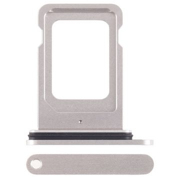Wigento SIM + SIM Card Tray für Apple iPhone 15 Pro Max Ersatzteil Weiß Tablet-Adapter, 0 cm