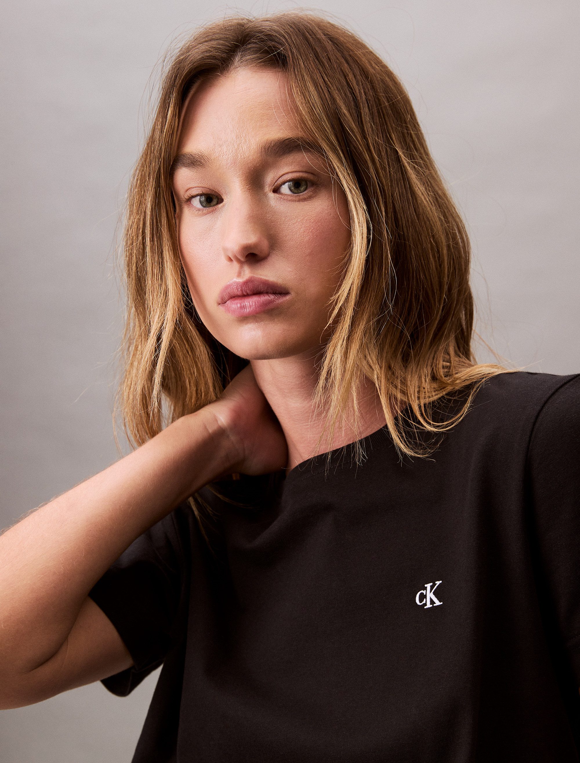 Calvin Klein Jeans T-Shirt SS MONOGRAM CREW TEE Mit Rundhalsausschnitt