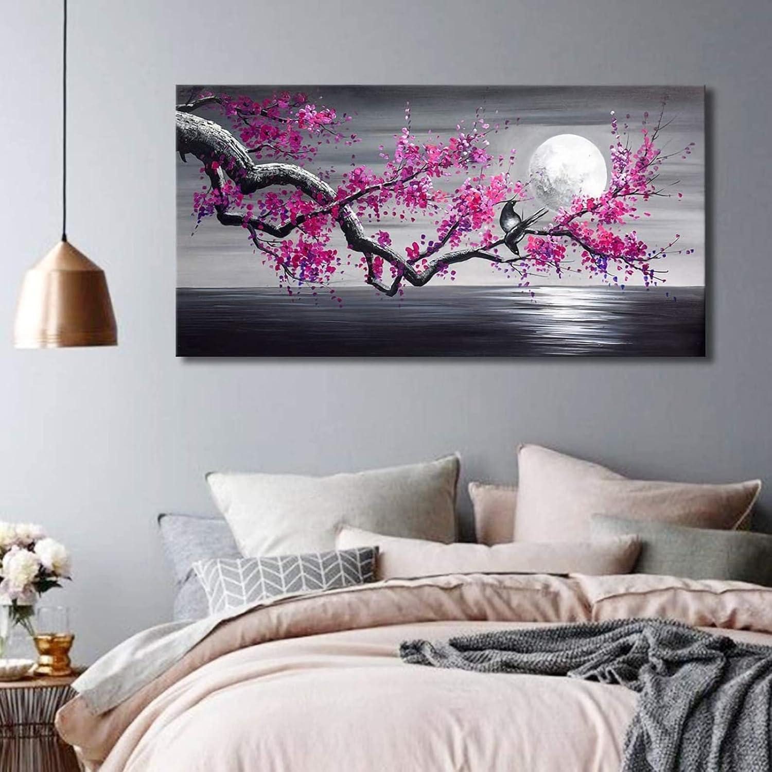 Trayosin XXL-Wandbild Diamond Painting Set Blumen Lila XXL Wandkunst 5D DIY günstig online kaufen