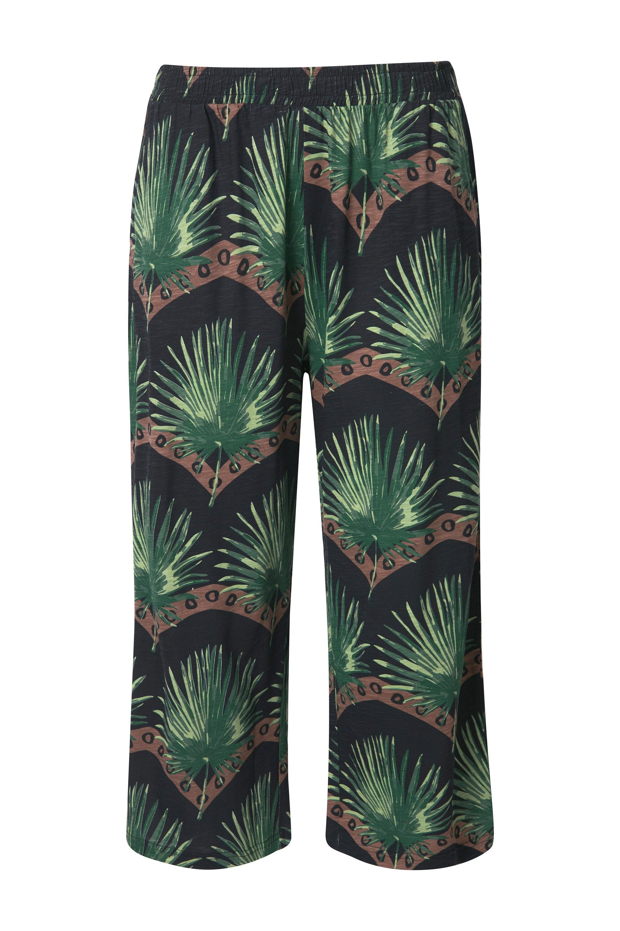 Ulla Popken Culotte Jersey-Culotte weites Bein Elastikbund günstig online kaufen