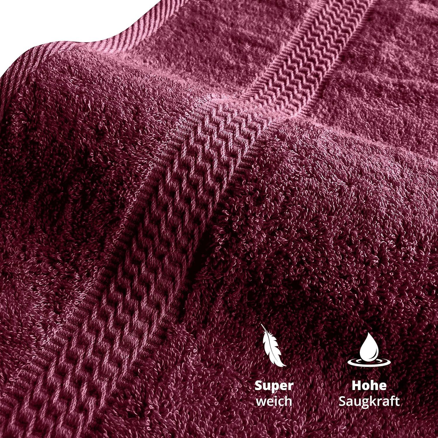 TRENDBUY24 Handtuch Set Handtücher Duschtücher Gästetücher Baumwolle Frotte günstig online kaufen