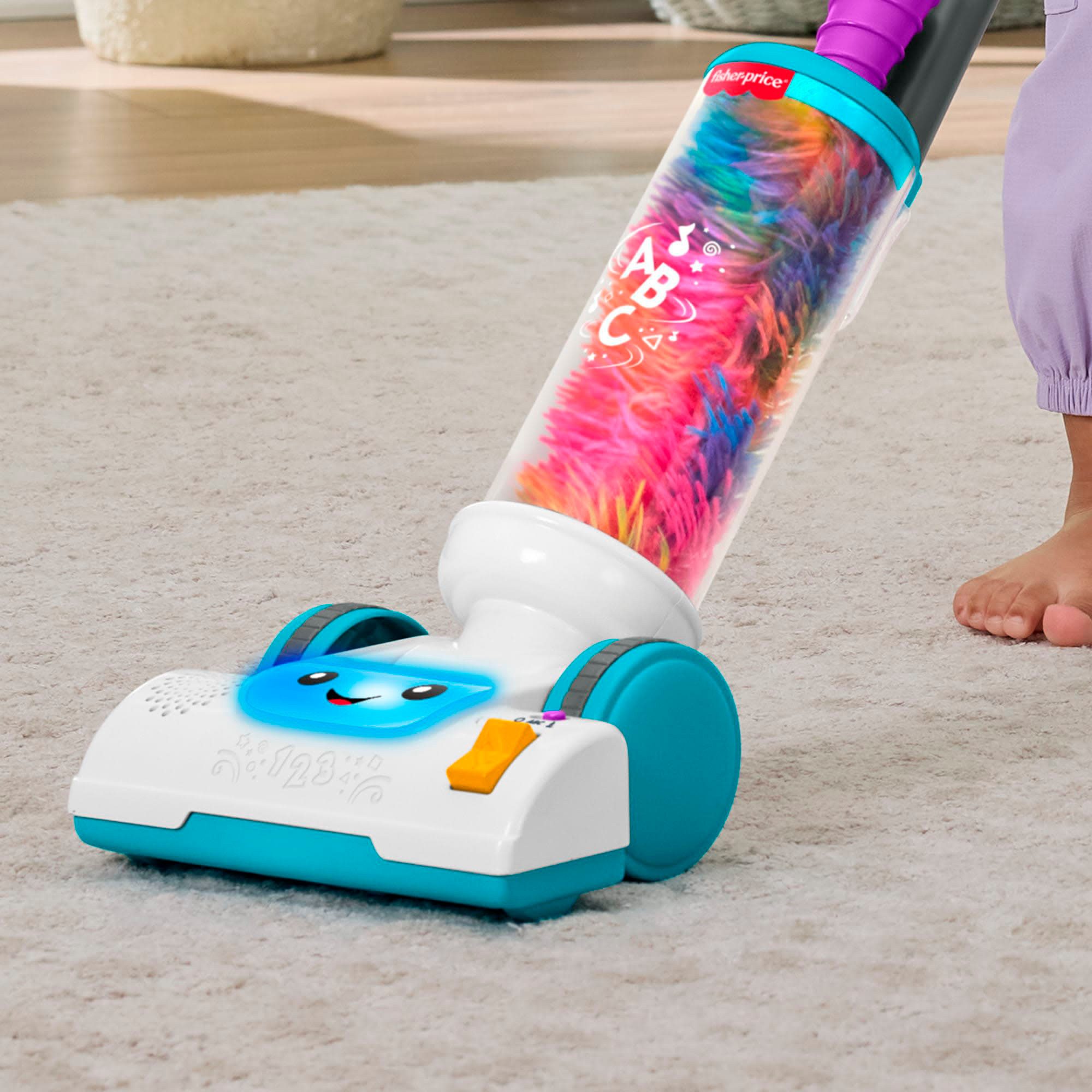 Fisher-Price® Lernspielzeug Lernspaß Staubsauger, mit Licht- und Soundeffekt – Bild 4 von 5