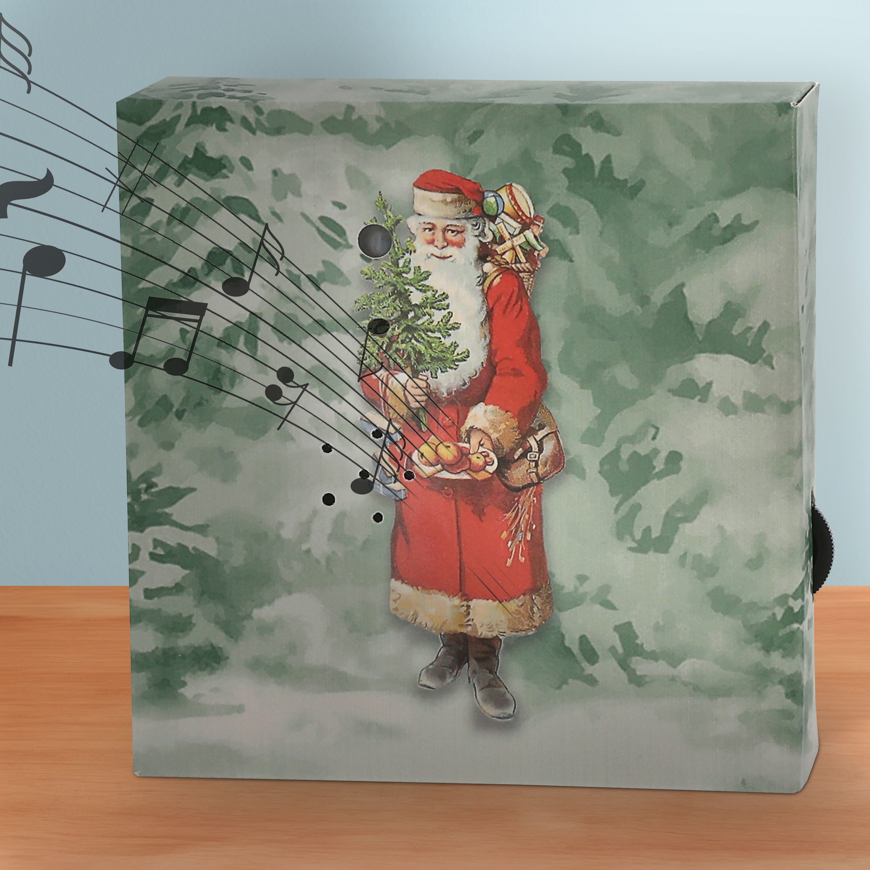CEPEWA Bewegungsmelder Soundbox 'Santa' 2 X-Mas Sounds Bewegungsmelder 12x12x3,5cm Pappe