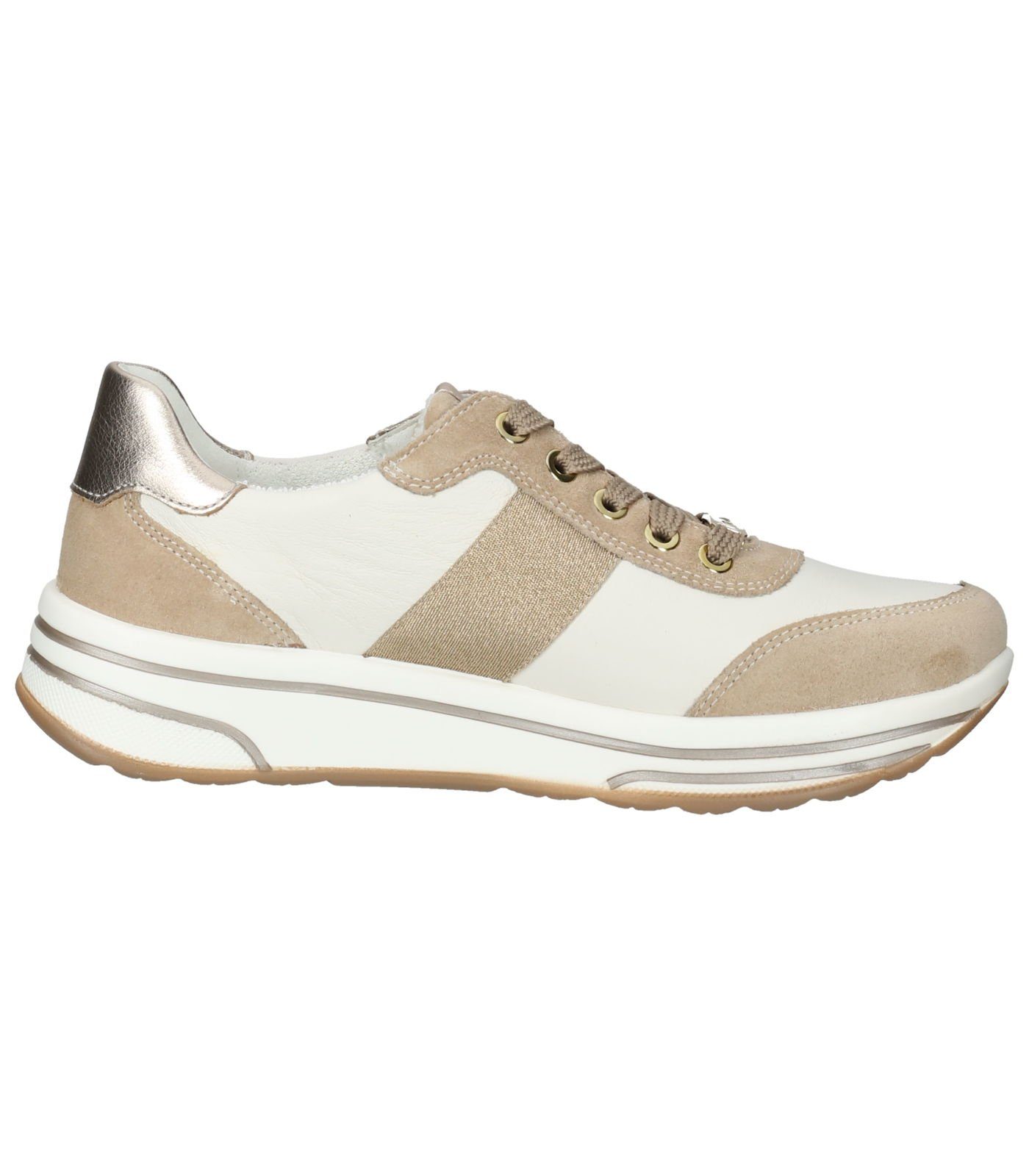 048118 Sneaker beige Leder/Textil Sneaker Ara