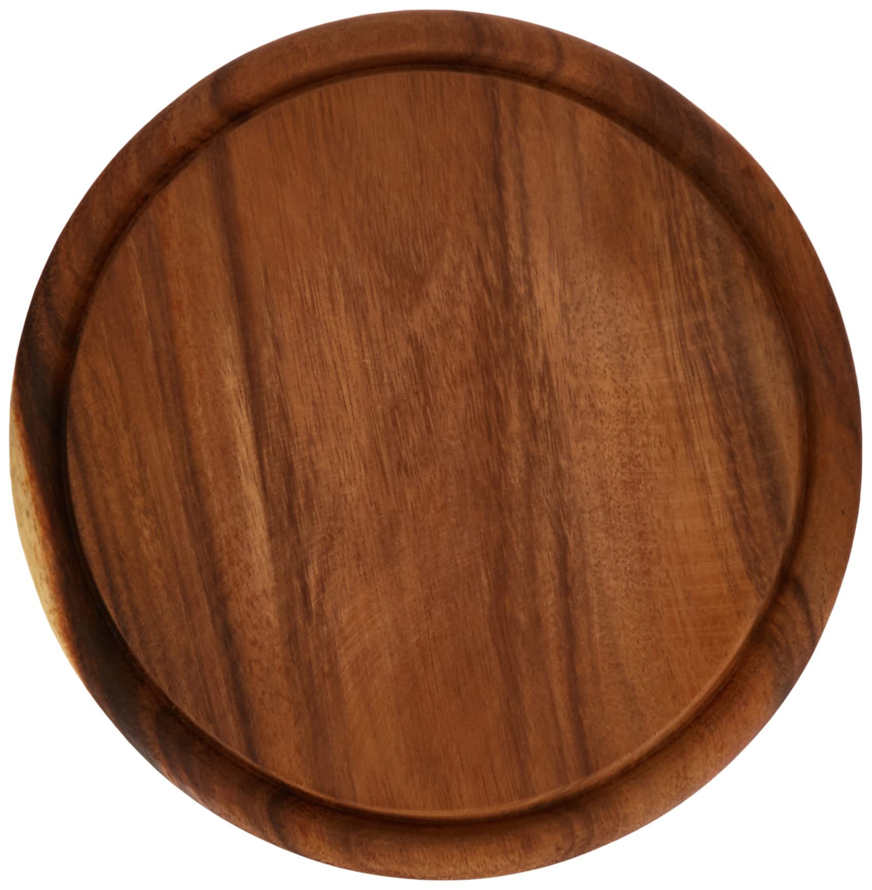 Kesper Schneidebrett Fleischteller aus Akazienholz, Durchmesser 250 mm, Höhe 15 mm, Unbekannt, Hochwertiges Holz, langlebig
