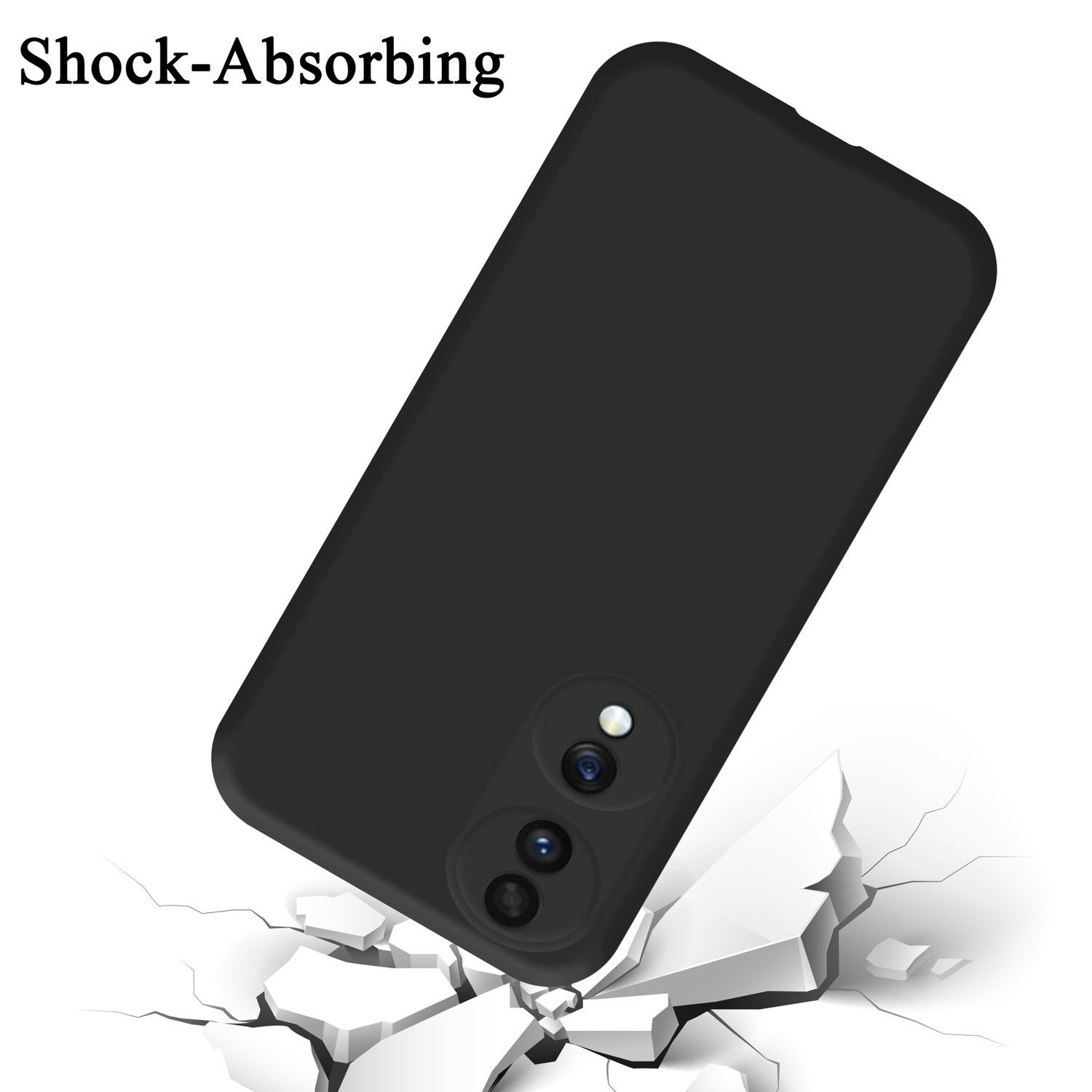 Cadorabo Handyhülle für Hülle Honor 70, Flexible Hülle TPU Silikon Schutzhülle Back Cover Case