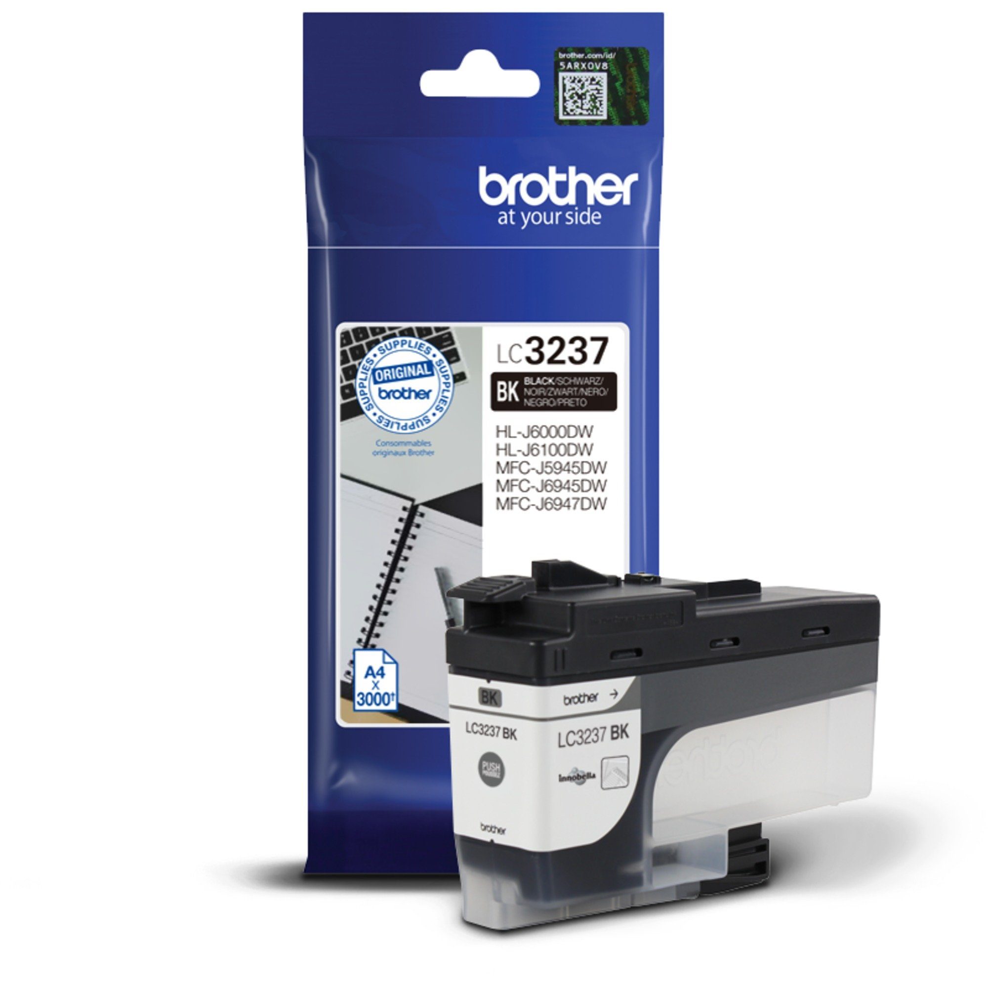 Brother Brother Tinte schwarz LC-3237BK Tintenpatrone