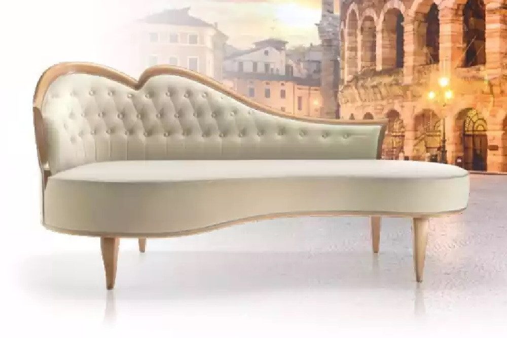 Xlmoebel Recamiere Hochwertiges Liegemöbel Chesterfield im klassischen Designer-Stil, 1 Teile, Hergestellt in Europa