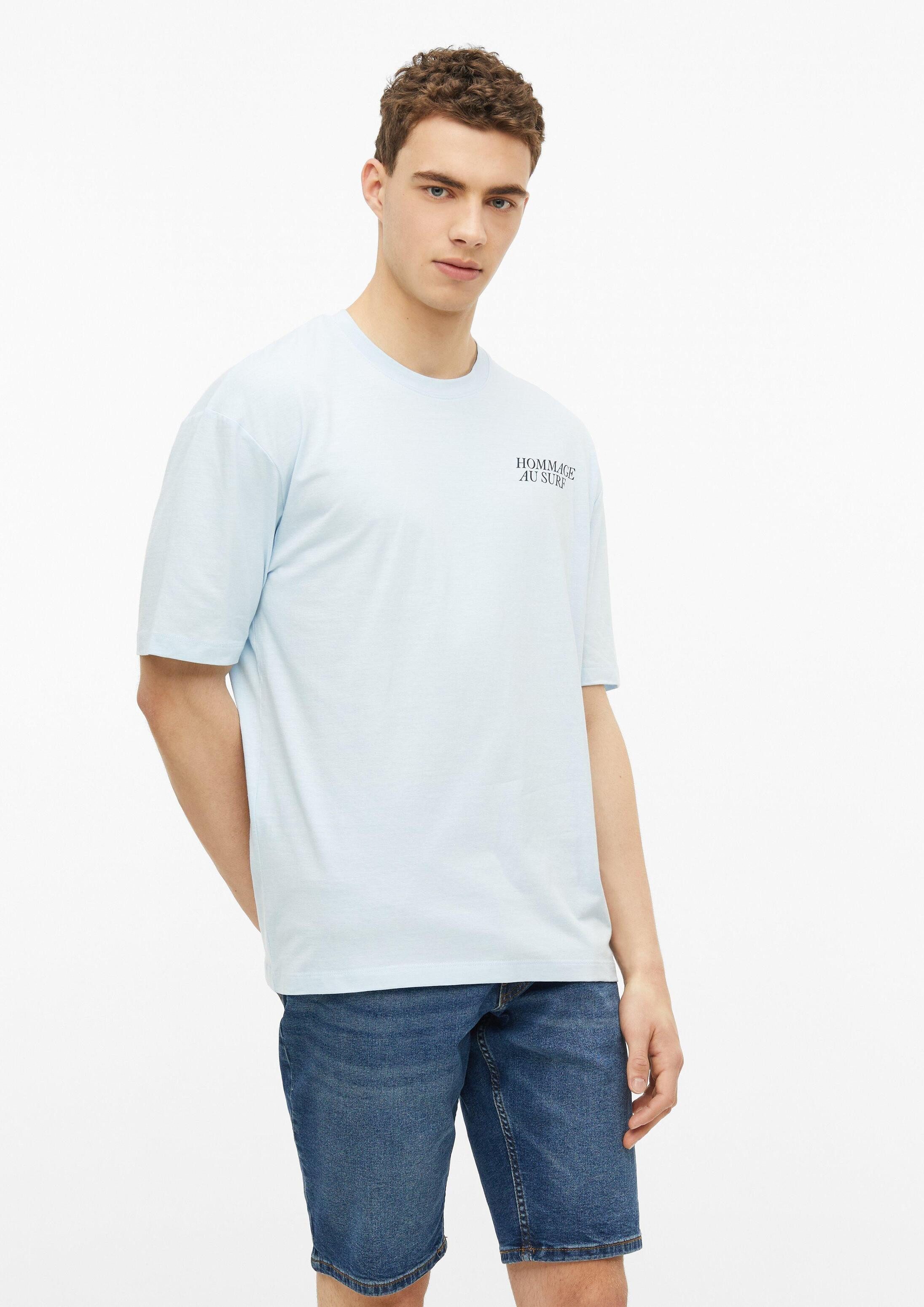 s.Oliver Kurzarmshirt T-Shirt T-Shirt im Modern Fit mit Front- und Rückenprint